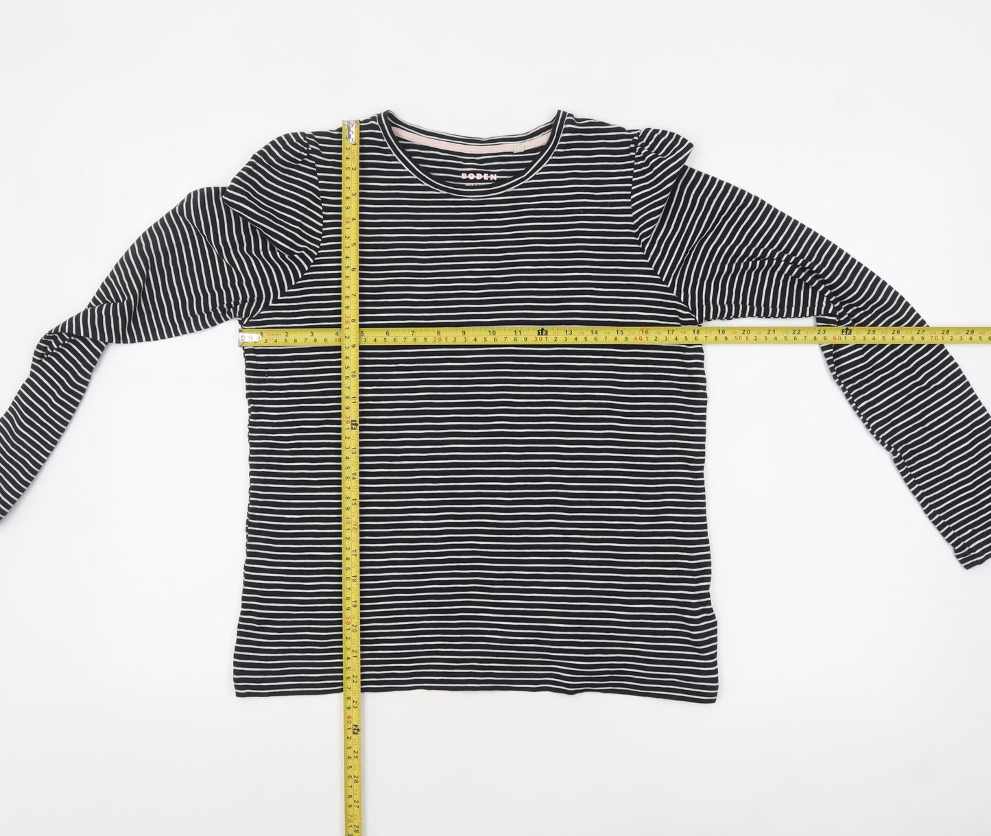 Womens UK Size M Boden Black Basic T-Shirt