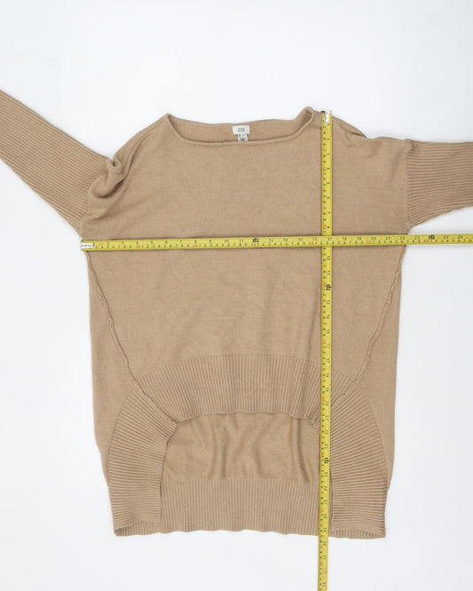 Womens UK Size M River Island Beige Pullover Jumper