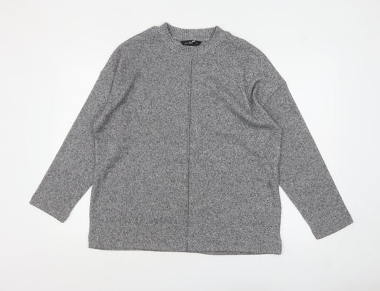 F&F Women's Grey Crew Neck Pullover Jumper Size M