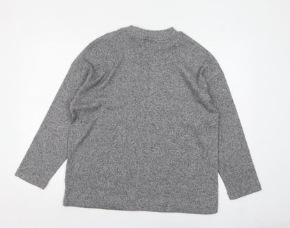 F&F Women's Grey Crew Neck Pullover Jumper Size M