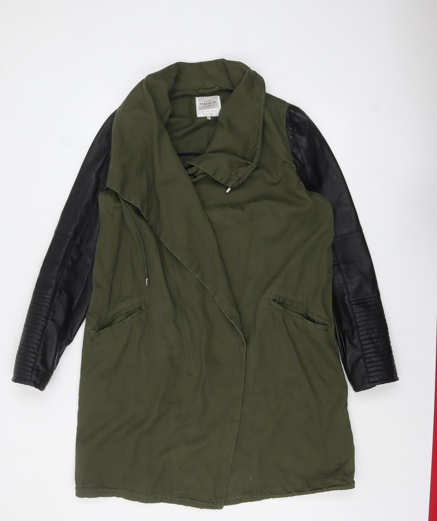 Womens UK Size 14 Zara Trafaluc Green Military Jacket