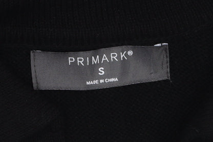 Primark Women’s Black Collared Knit Midi T-Shirt Dress Size S