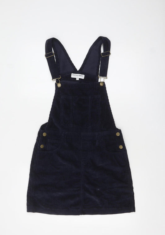Womens UK Size S American Apparel Pinafore/Dungaree Dress