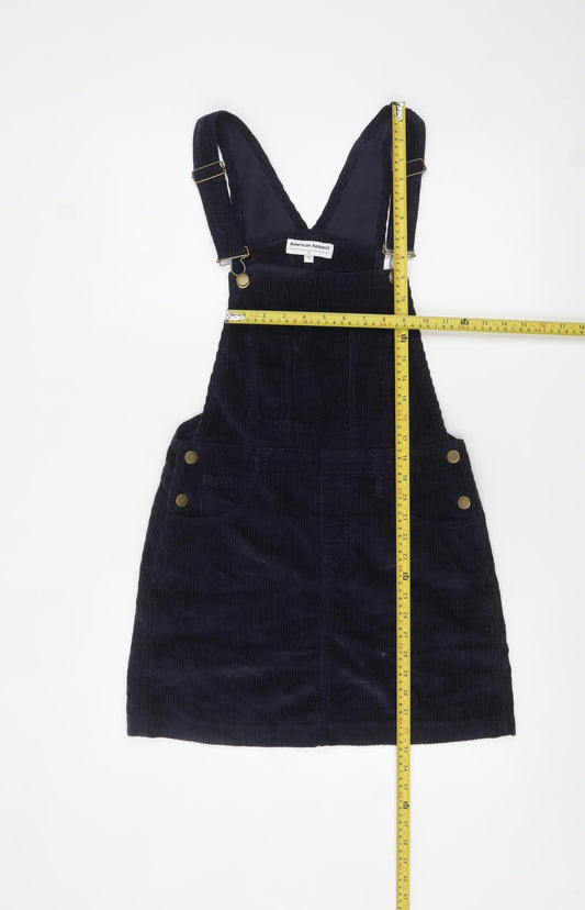Womens UK Size S American Apparel Pinafore/Dungaree Dress