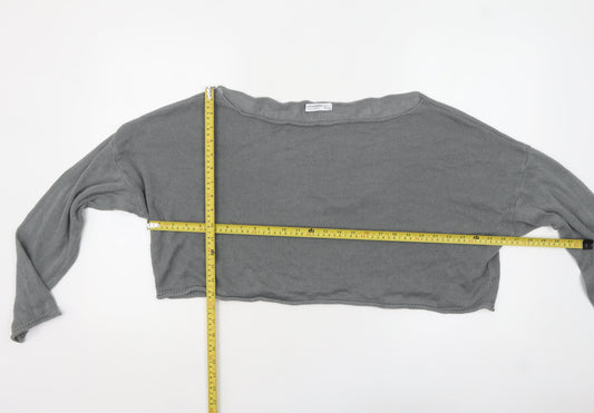 Womens UK Size 12 Stradivarius Grey Pullover Jumper