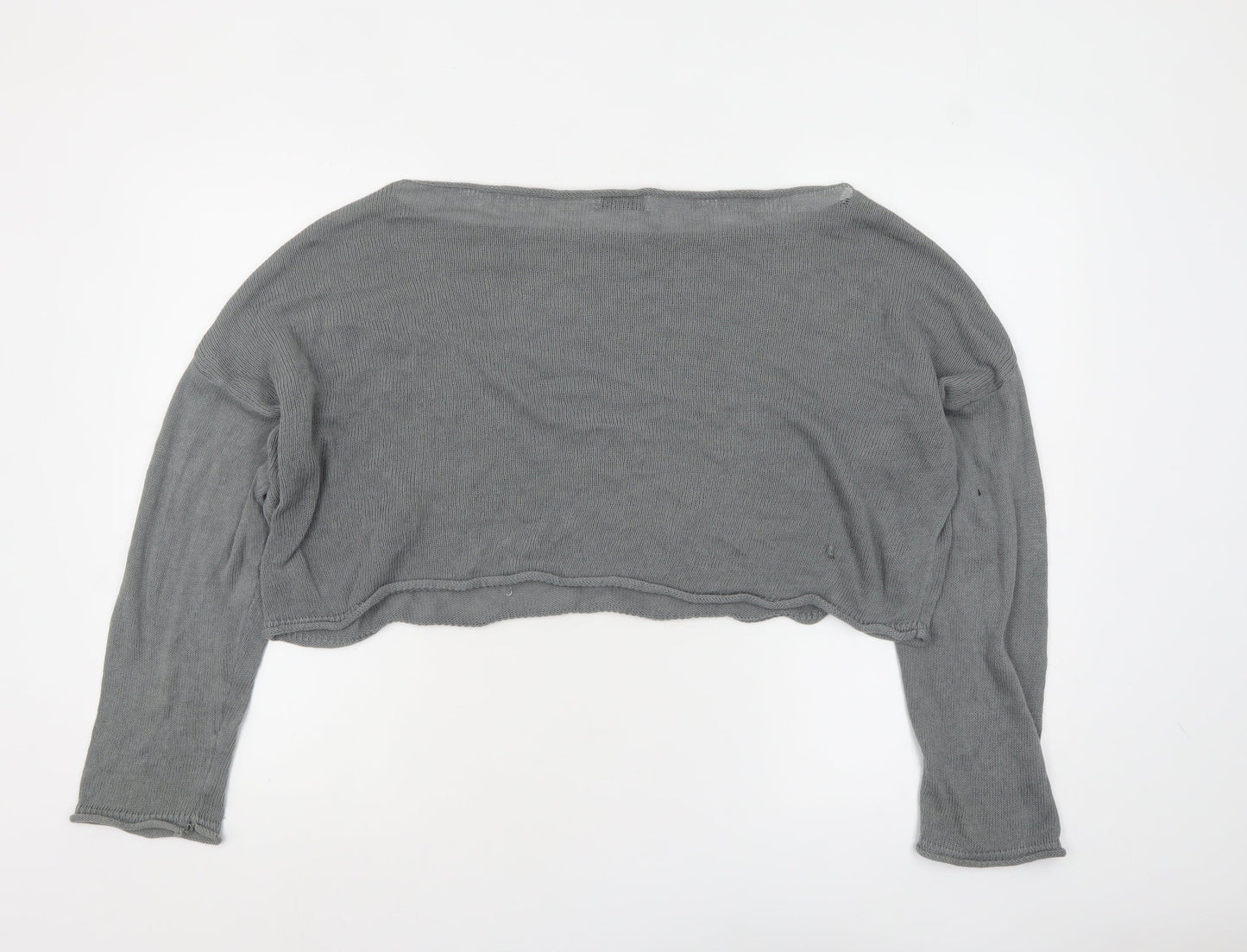 Womens UK Size 12 Stradivarius Grey Pullover Jumper
