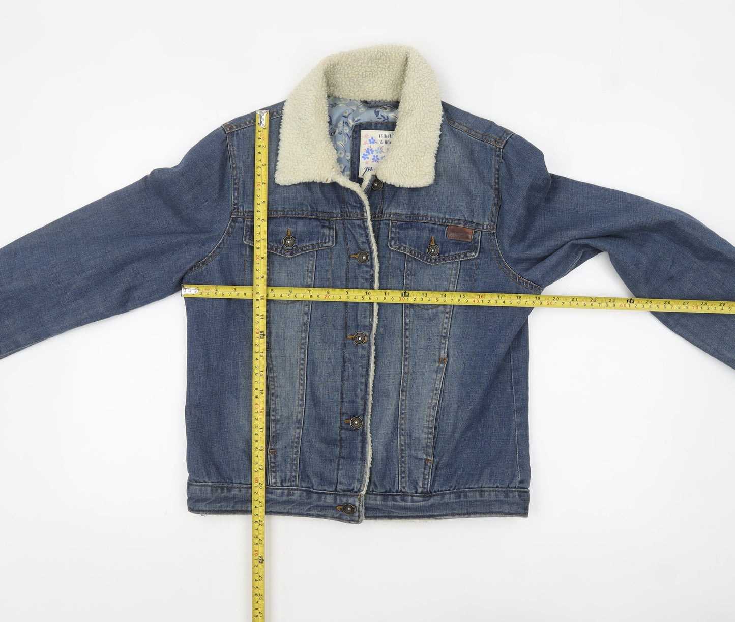 Womens UK Size 12 Mantaray Blue Basic Jacket