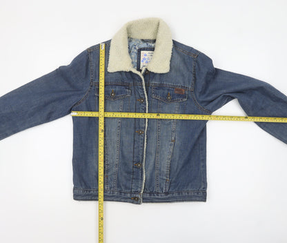 Womens UK Size 12 Mantaray Blue Basic Jacket
