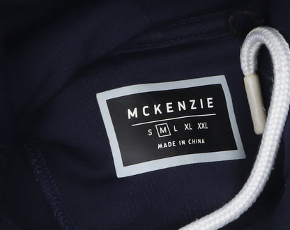 Mens UK Size M McKenzie Blue 1/4 Zip Hoodie