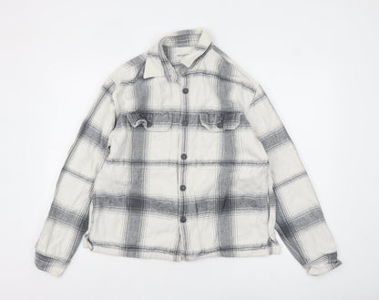 Mens UK Size M Abercrombie & Fitch Grey Shacket