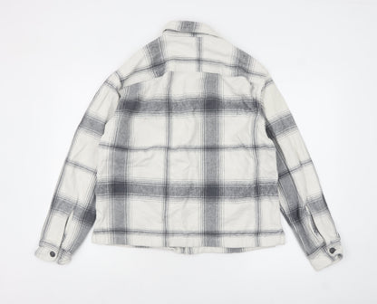 Mens UK Size M Abercrombie & Fitch Grey Shacket