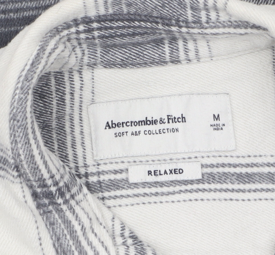 Mens UK Size M Abercrombie & Fitch Grey Shacket