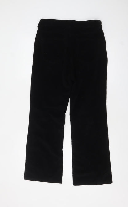 Womens UK Size 14 Zara Regular Fit Casual Workwear Black Trousers