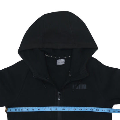 Womens UK Size S PUMA Black Full Zip Hoodie