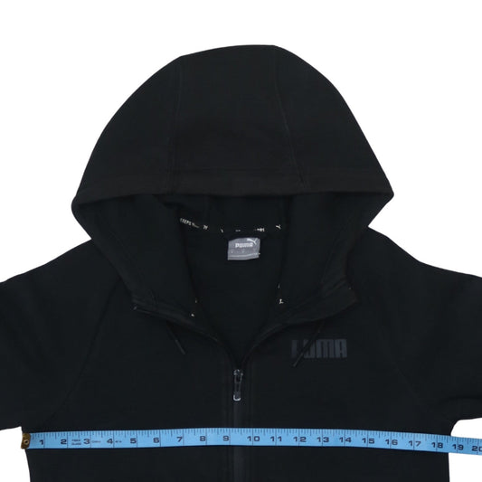 Womens UK Size S PUMA Black Full Zip Hoodie