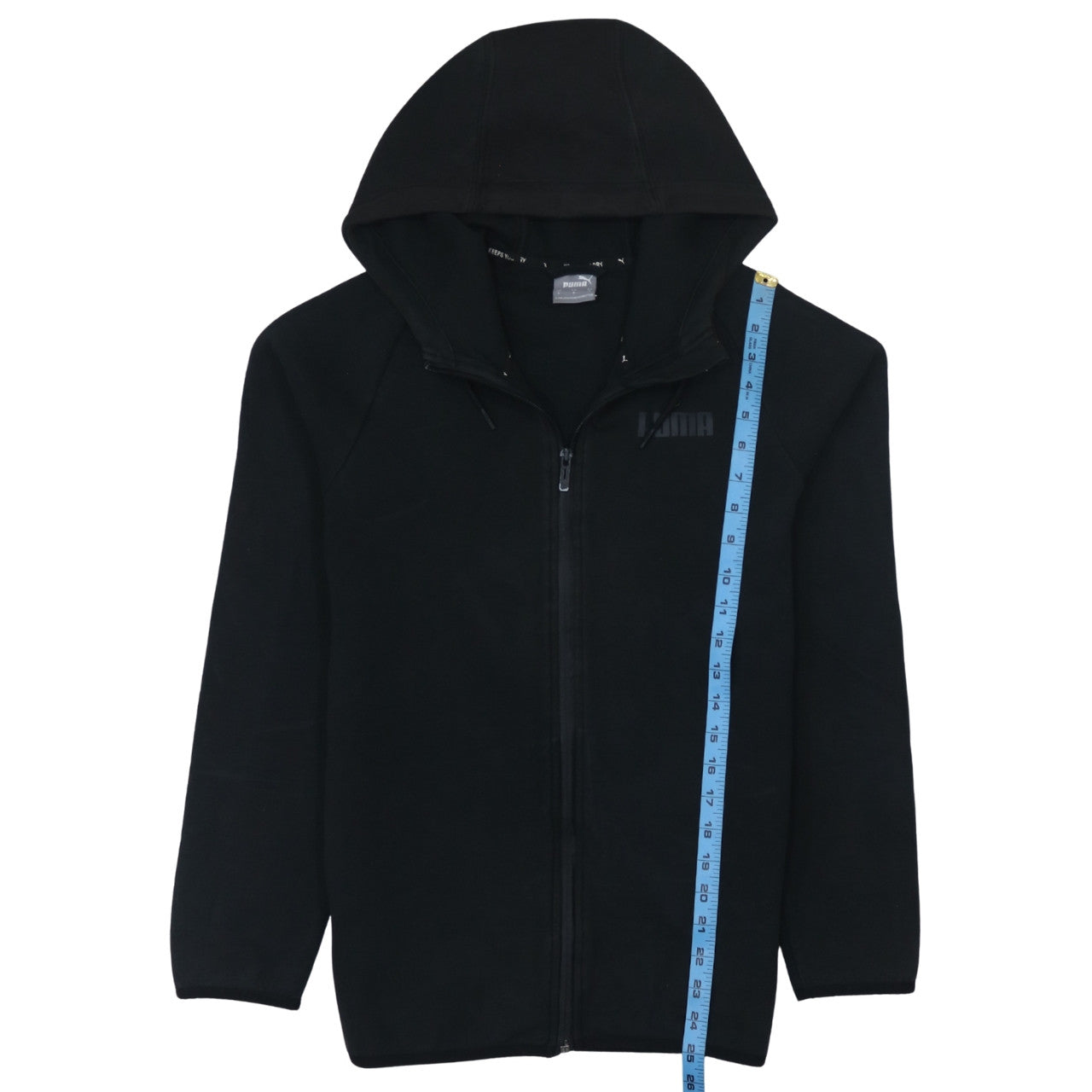 Womens UK Size S PUMA Black Full Zip Hoodie