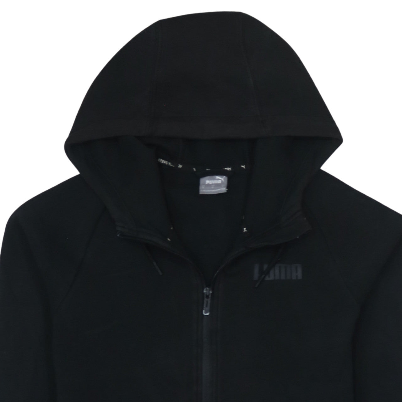 Womens UK Size S PUMA Black Full Zip Hoodie