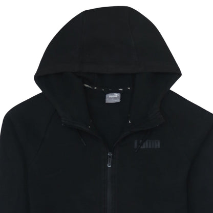 Womens UK Size S PUMA Black Full Zip Hoodie