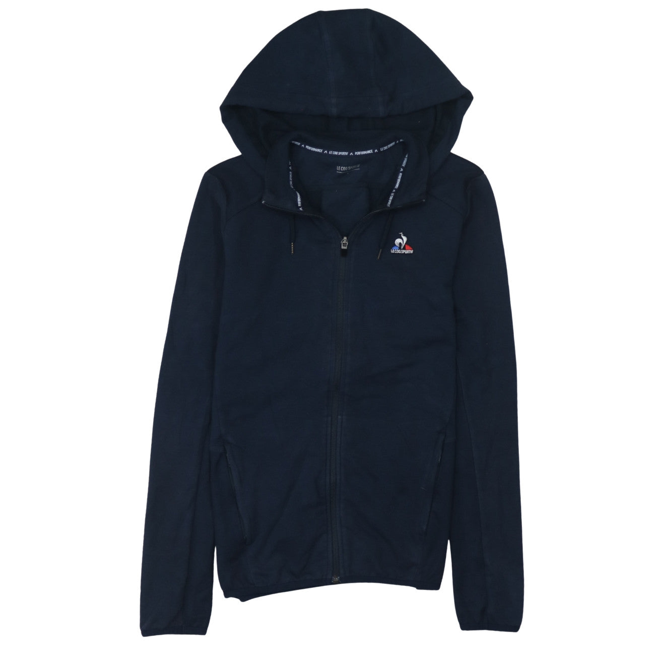 Mens UK Size S le coq sportif Blue Full Zip Hoodie