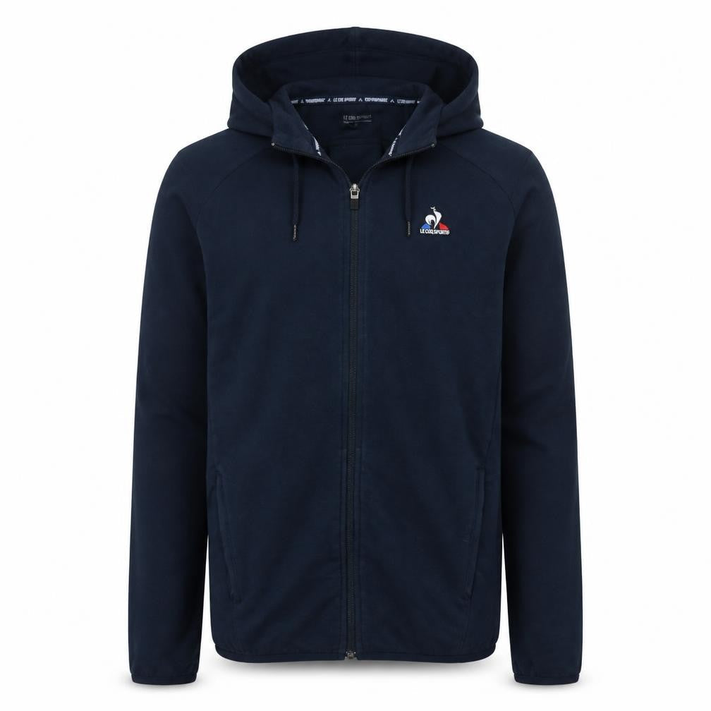 Mens UK Size S le coq sportif Blue Full Zip Hoodie