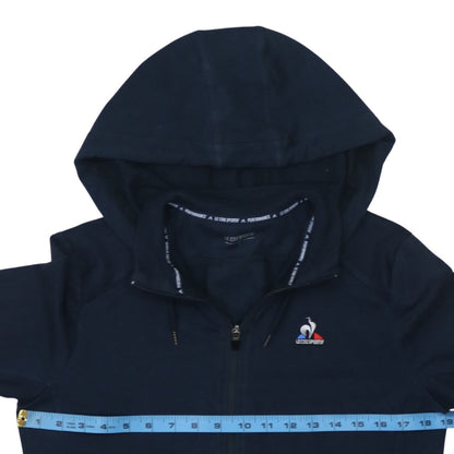 Mens UK Size S le coq sportif Blue Full Zip Hoodie