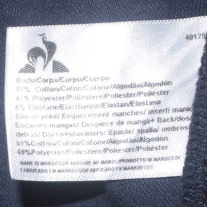 Mens UK Size S le coq sportif Blue Full Zip Hoodie