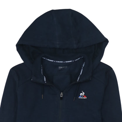 Mens UK Size S le coq sportif Blue Full Zip Hoodie