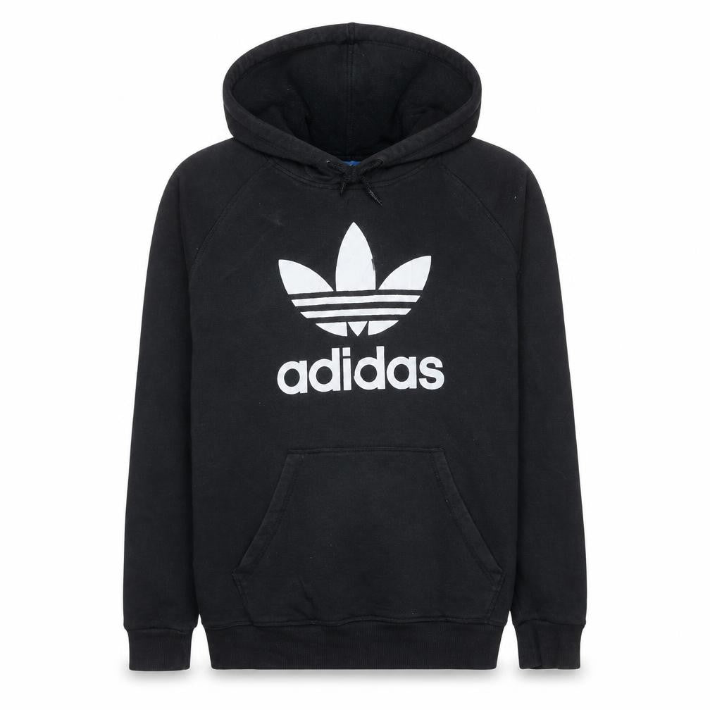 Mens UK Size L adidas Black Pullover Hoodie