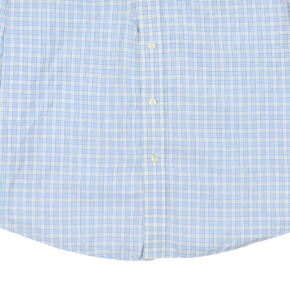 Tommy Hilfiger Men's Blue Check Button-Down Cotton Shirt M