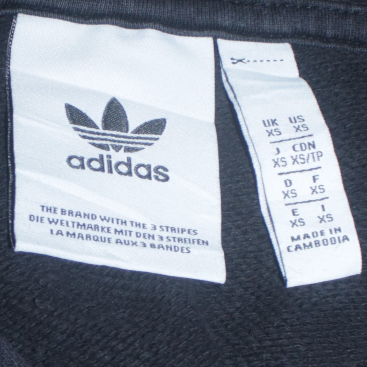 Mens UK Size XS adidas Black Pullover Hoodie