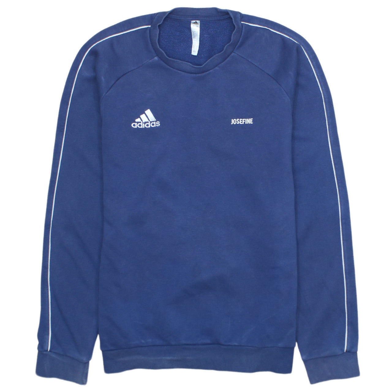 Mens UK Size S adidas Blue Pullover Sweatshirt