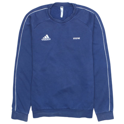 Mens UK Size S adidas Blue Pullover Sweatshirt
