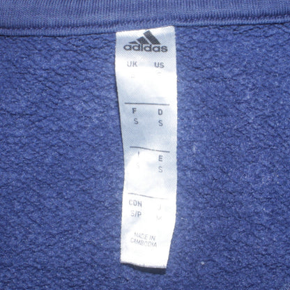 Mens UK Size S adidas Blue Pullover Sweatshirt