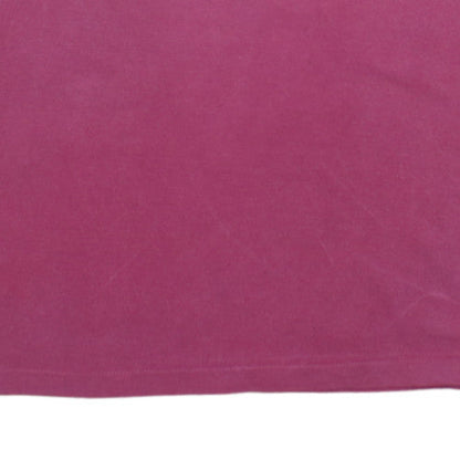 Champion Men Pink Small Crew Neck Sports Cotton T-Shirt