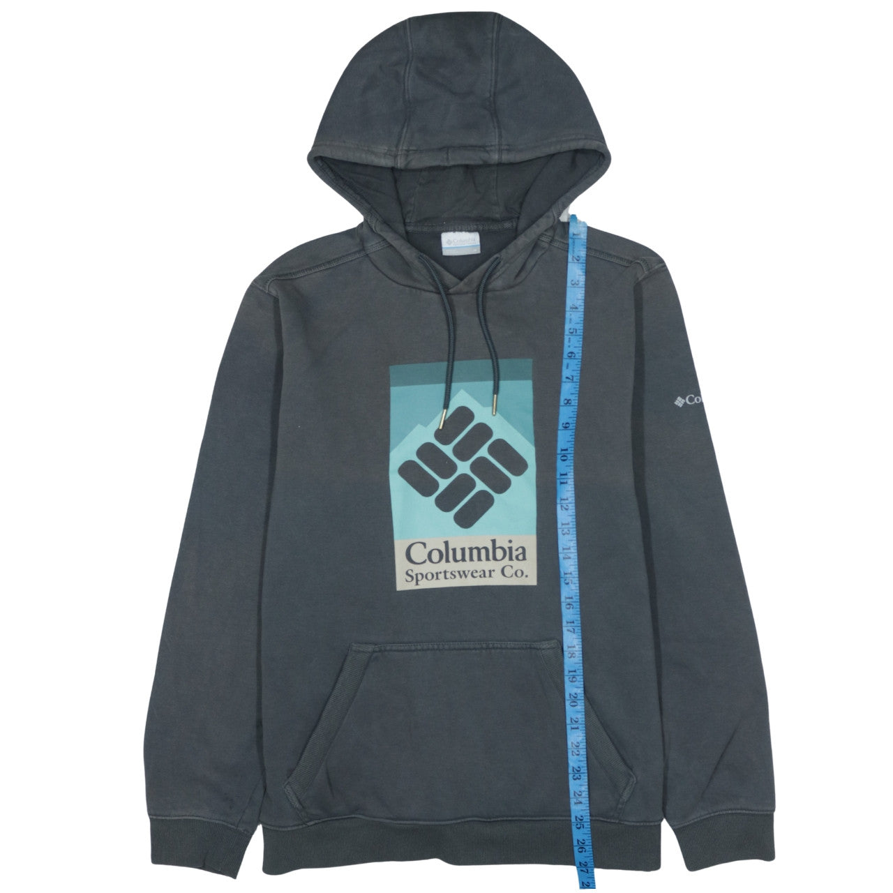 Mens UK Size M Columbia Grey Pullover Hoodie