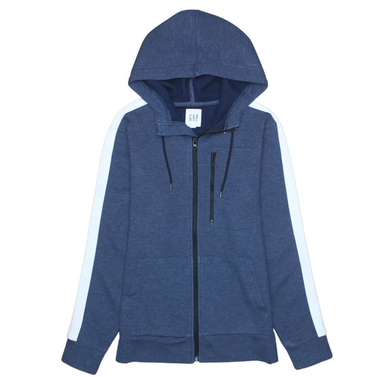 Mens UK Size S Gap Blue Full Zip Hoodie
