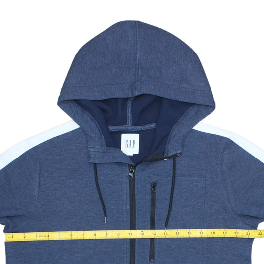 Mens UK Size S Gap Blue Full Zip Hoodie