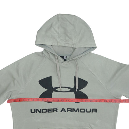 Mens UK Size M Under armour Grey Pullover Hoodie