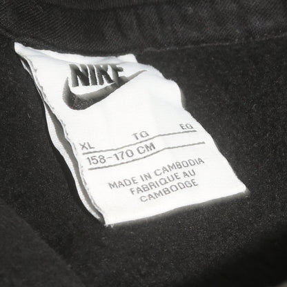 Nike Boys Black XL Pullover Fleece Hoodie with Green Logo