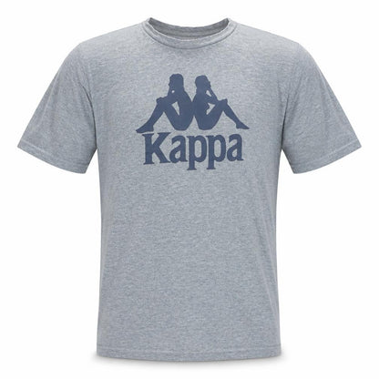 Kappa Men's Grey Small Crew Neck Cotton Sports T-Shirt