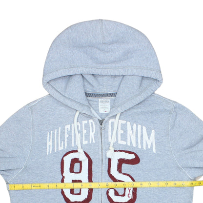 Mens UK Size M Tommy Hilfiger Grey Full Zip Hoodie