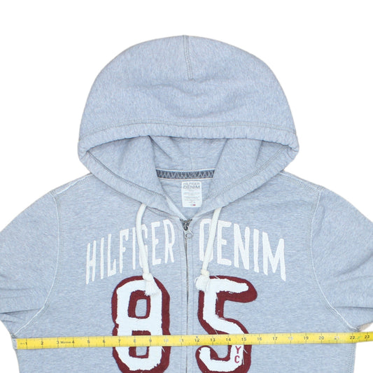 Mens UK Size M Tommy Hilfiger Grey Full Zip Hoodie