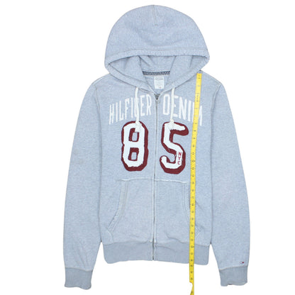 Mens UK Size M Tommy Hilfiger Grey Full Zip Hoodie