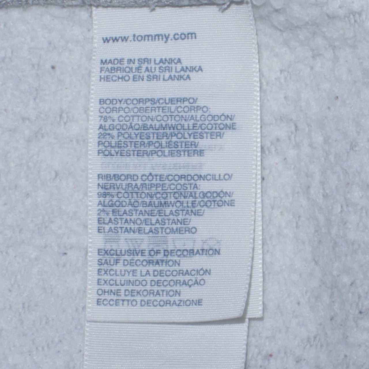 Mens UK Size M Tommy Hilfiger Grey Full Zip Hoodie
