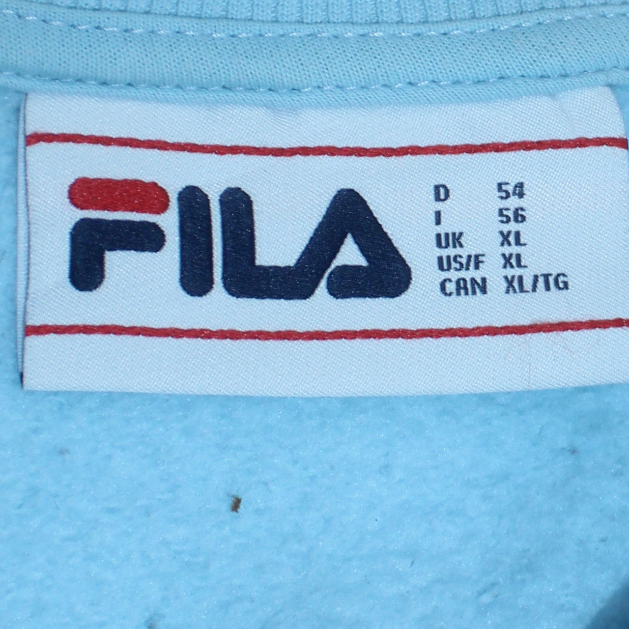 Mens UK Size XL FILA Blue Pullover Sweatshirt
