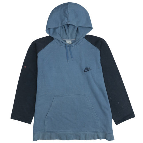 Mens UK Size M Nike Blue Pullover Hoodie