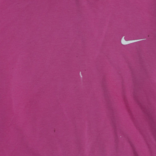 Womens UK Size XL Nike Pink Pullover Hoodie