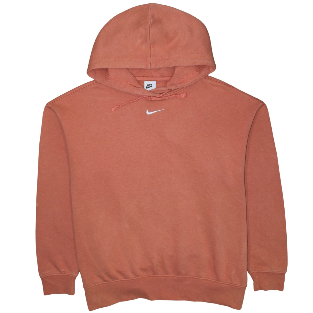 Mens UK Size M Nike Orange Pullover Hoodie