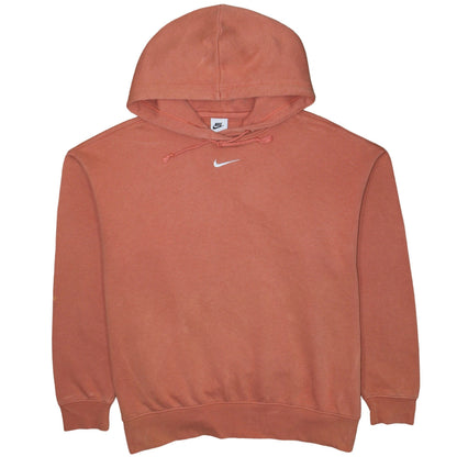 Mens UK Size M Nike Orange Pullover Hoodie