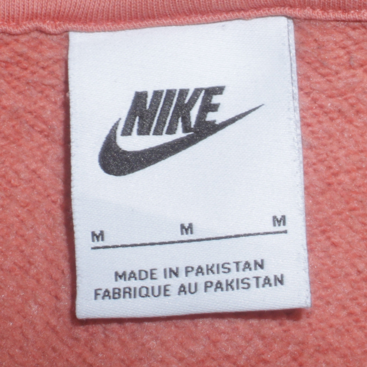 Mens UK Size M Nike Orange Pullover Hoodie